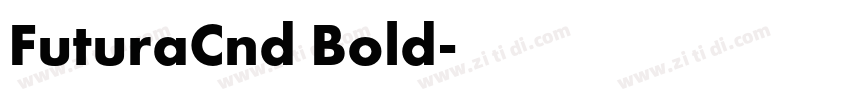 FuturaCnd Bold字体转换